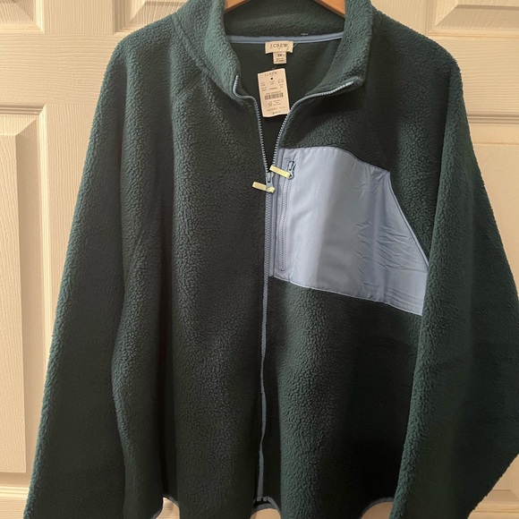 J. Crew Jackets & Blazers - J.Crew Zip Up Fleece Jacket NWT 3X